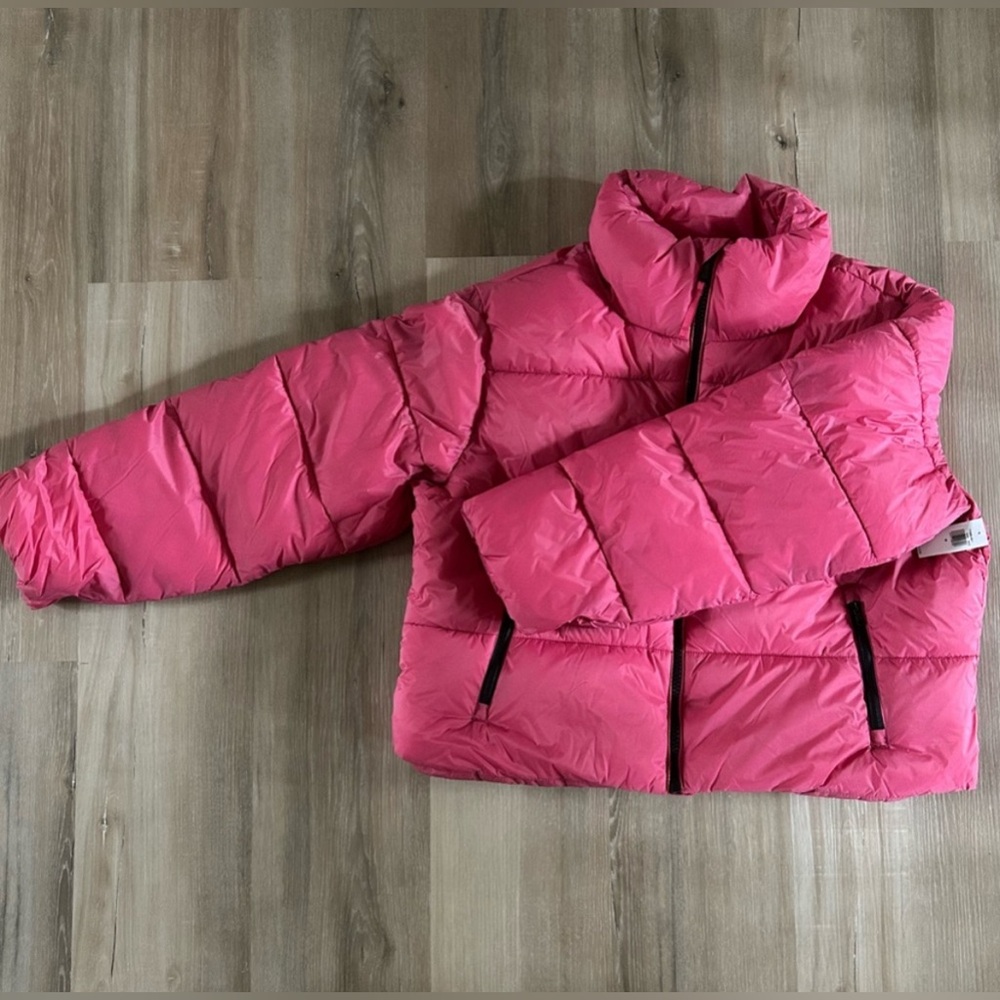 NWT Old Navy Women’s Quilted Puffer Water-Resistent Coat - Pink - Sz Medium